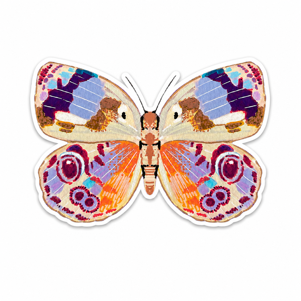 Eunica Amelia Butterfly Sticker – Artist-Designed Vinyl Sticker