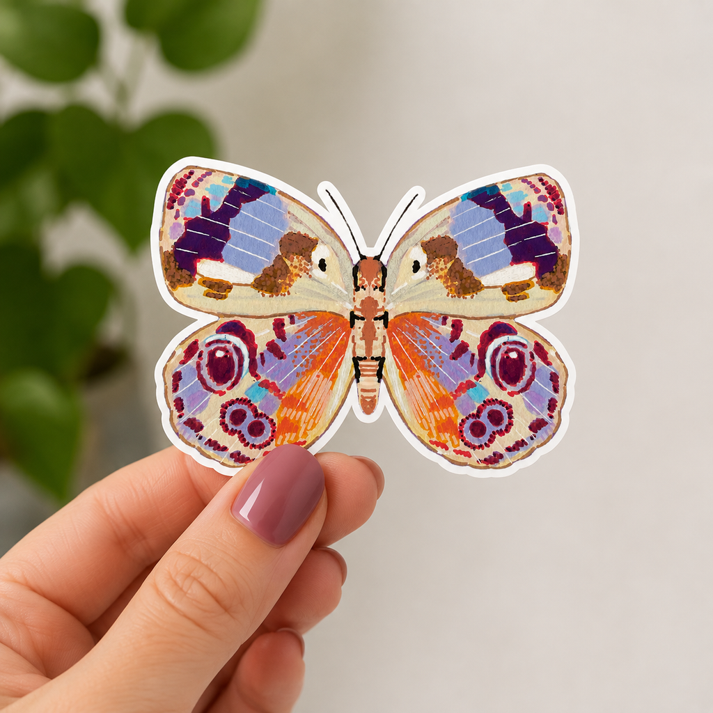 Eunica Amelia Butterfly Sticker – Artist-Designed Vinyl Sticker