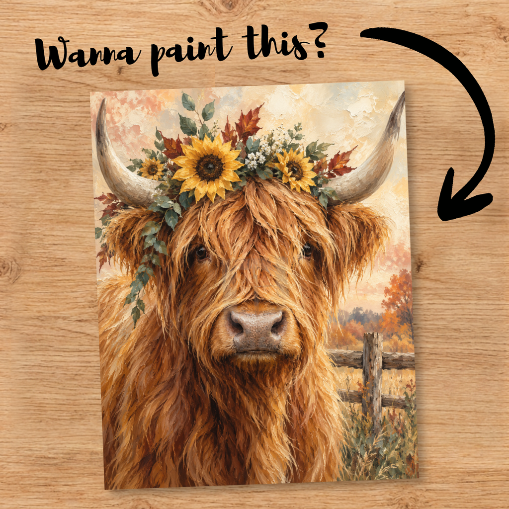 "Highland Cow" DIY Painting Art Kit