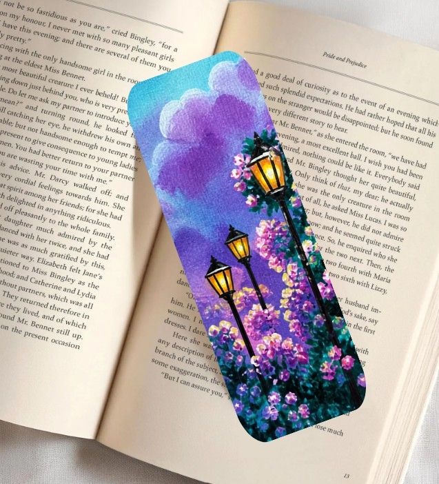 The Streetlights Fine Art Bookmark 2x6"