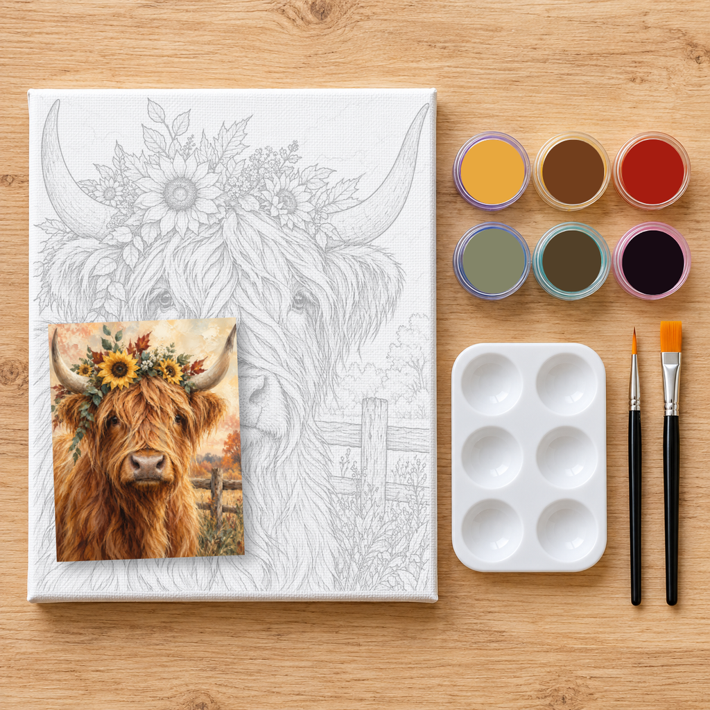 "Highland Cow" DIY Painting Art Kit