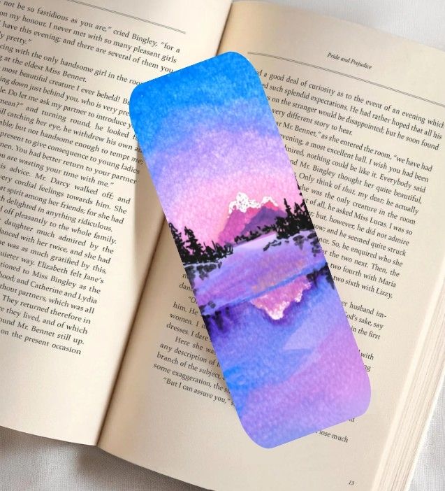 Mountains Fine Art Bookmark 2x6"