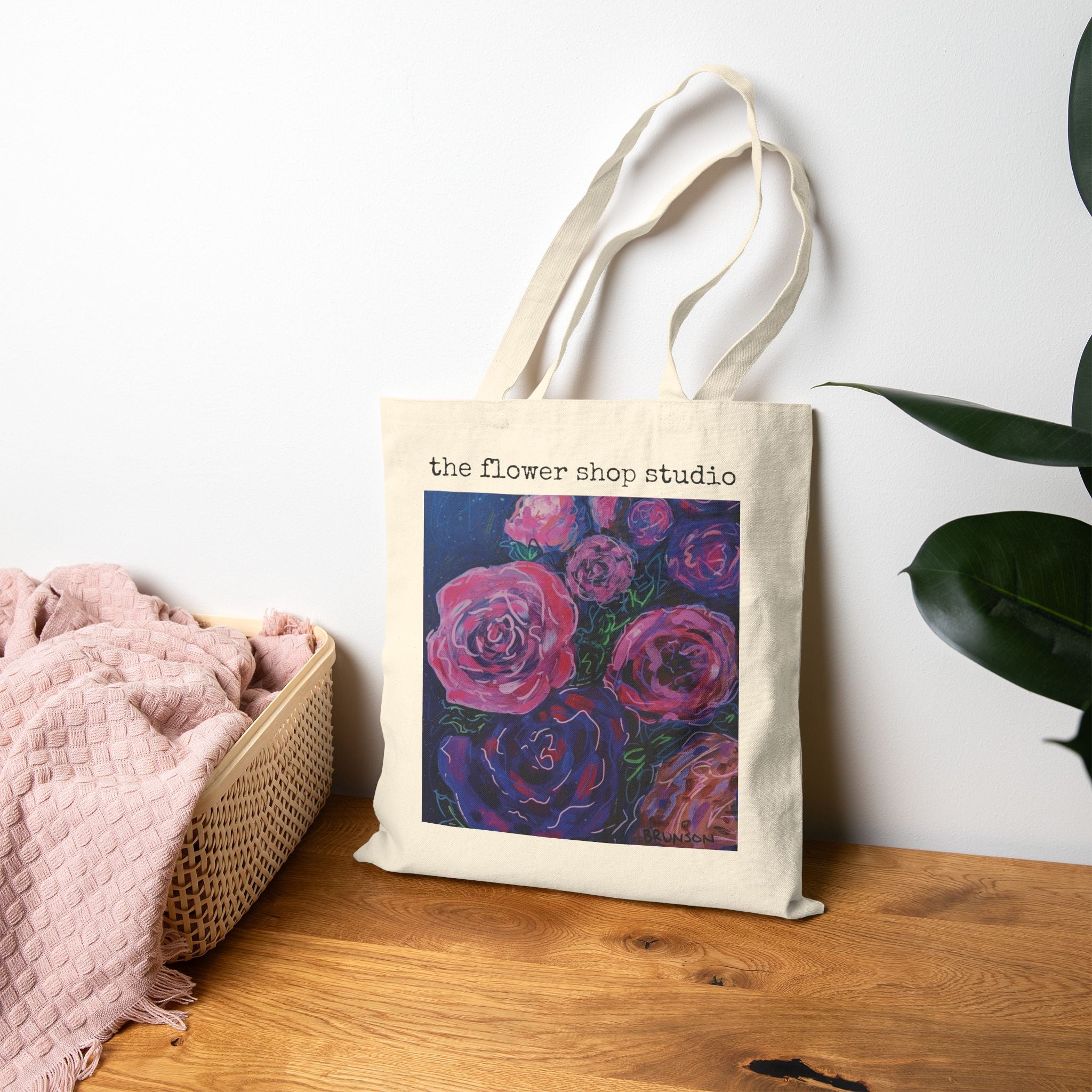 Wildflower Sunset Canvas Tote Bag