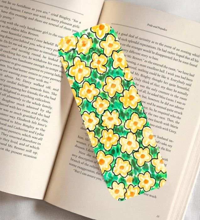 Yellow Primrose Fine Art Bookmark 2x6"