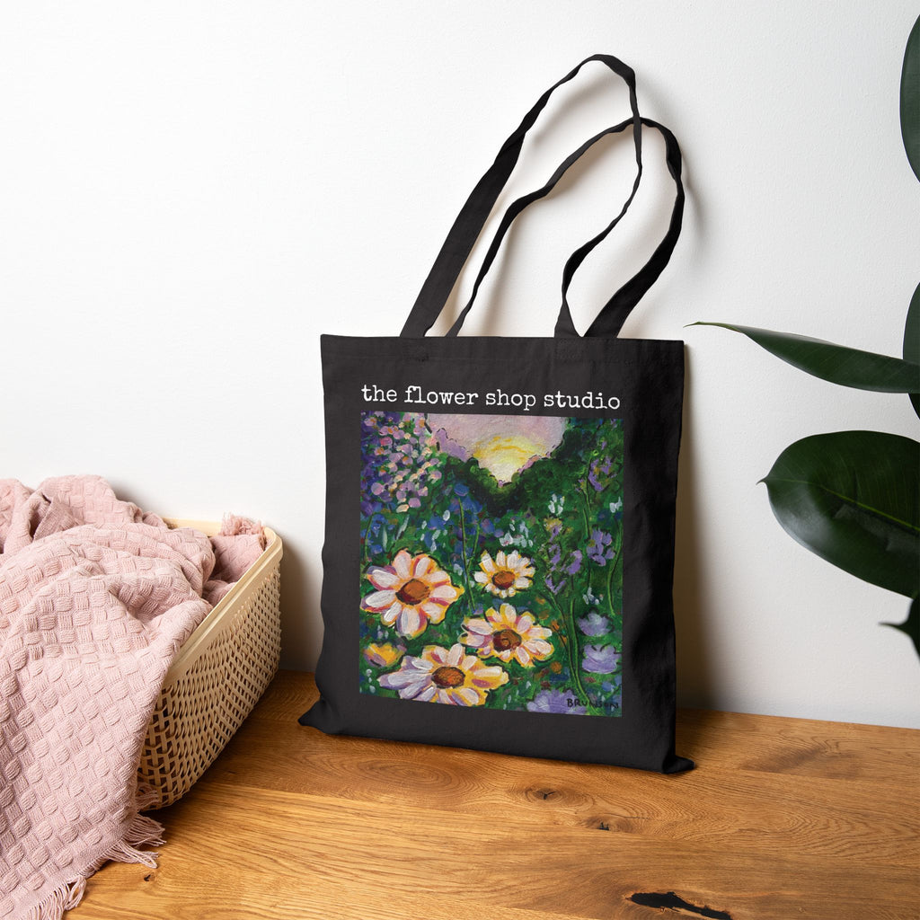 Wildflower Sunset Canvas Tote Bag