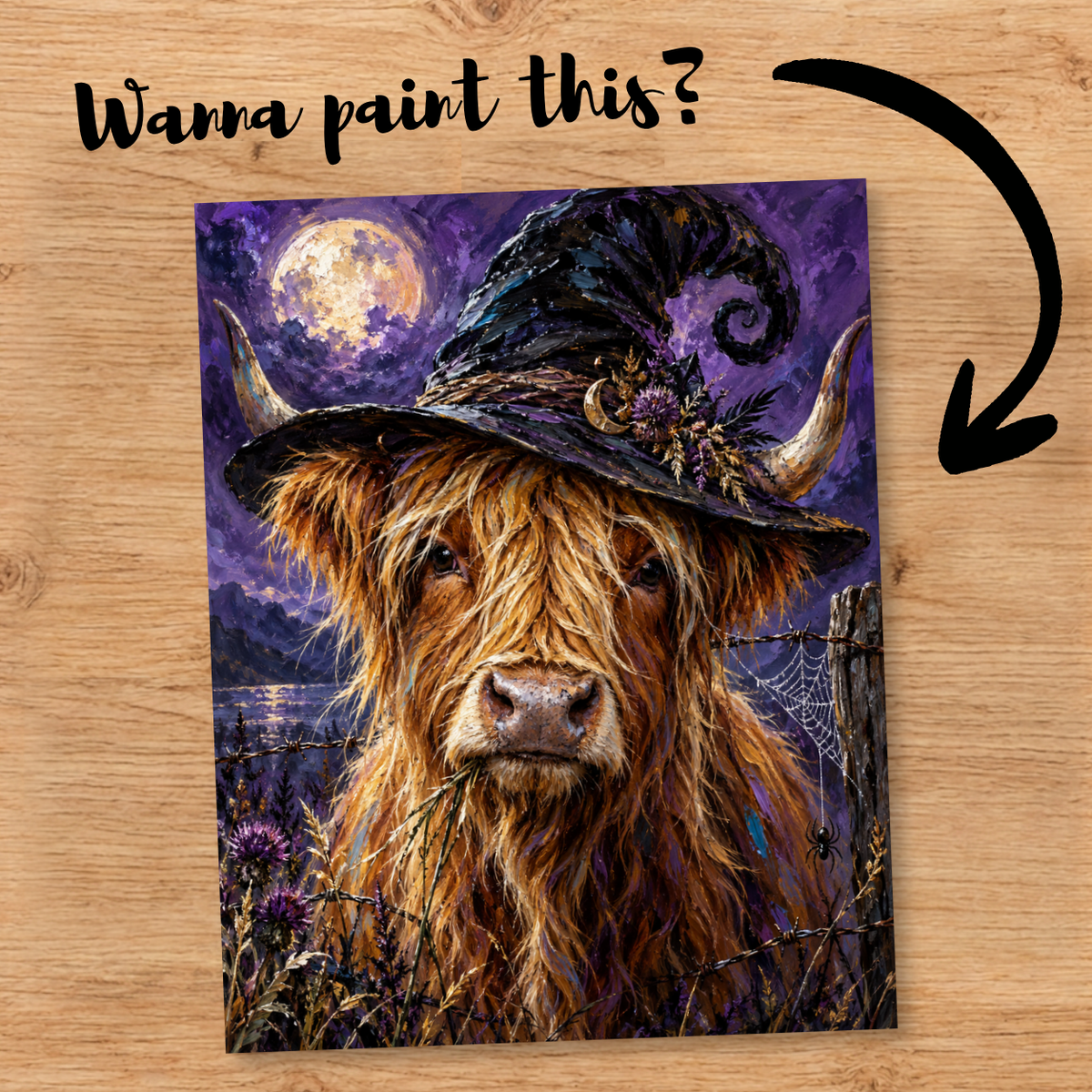 "Spooky Cow" DIY Painting Art Kit