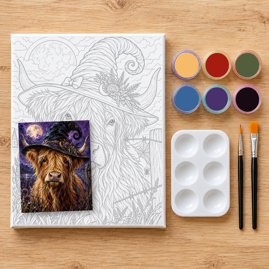 "Spooky Cow" DIY Painting Art Kit