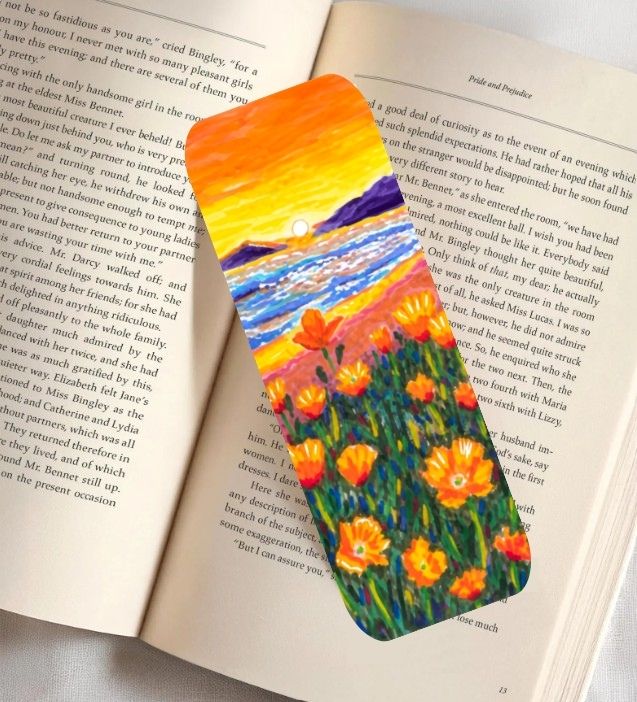 Sunset Fine Art Bookmark 2x6"