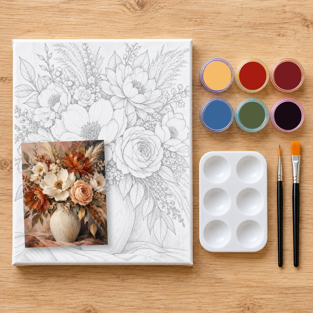 "Fall Bouquet" DIY Painting Art Kit