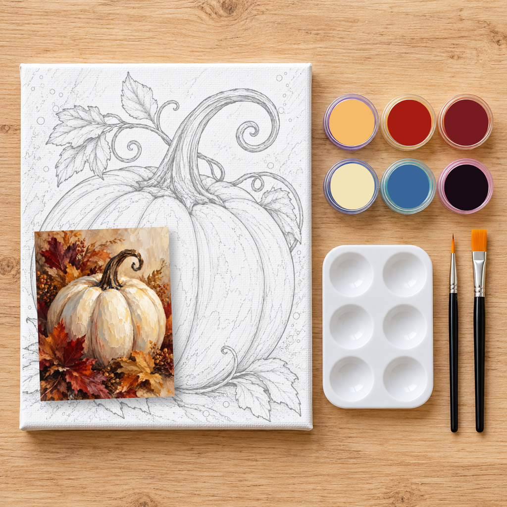 "Fall Pumpkin" DIY Painting Art Kit