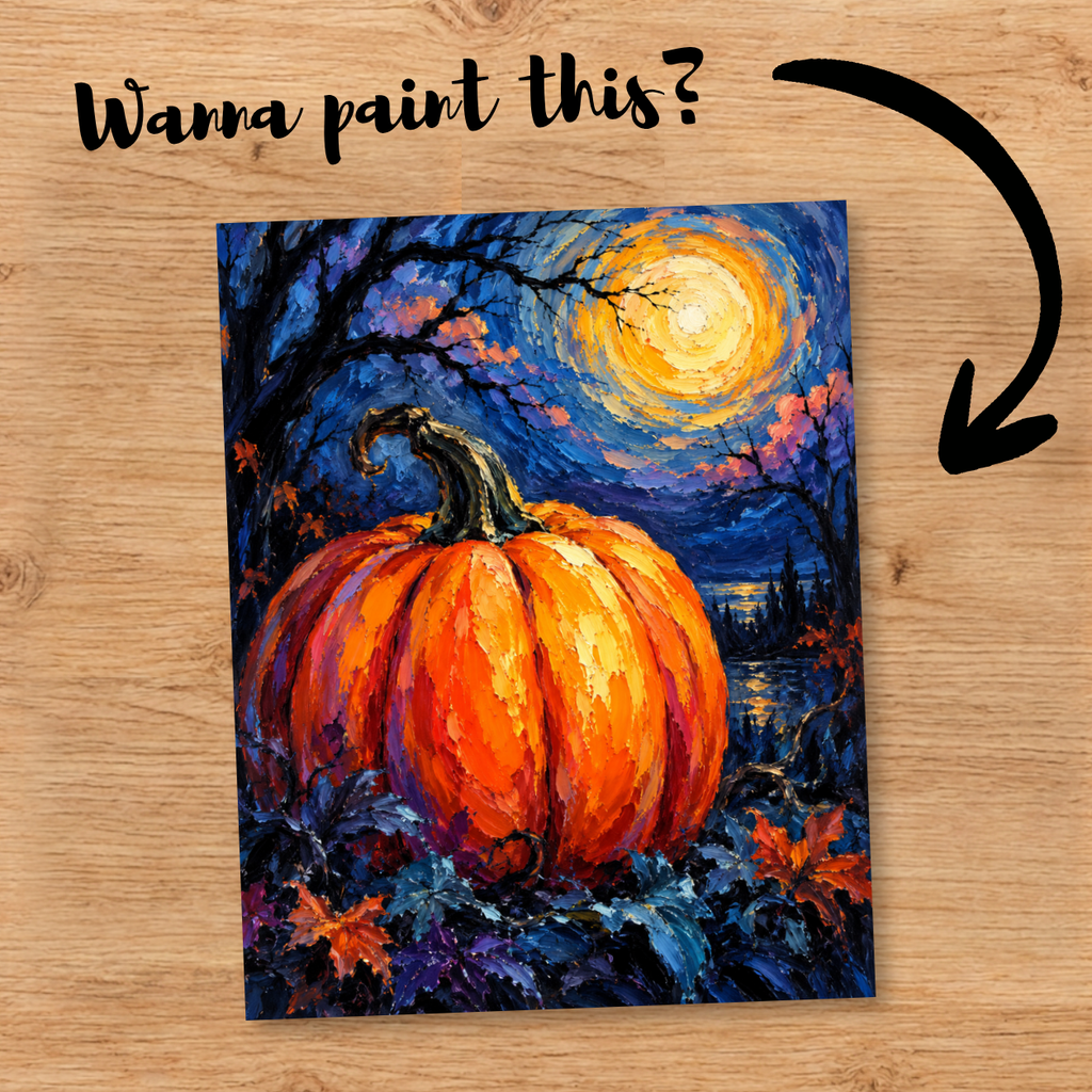 "Pumpkin Blues" DIY Painting Art Kit