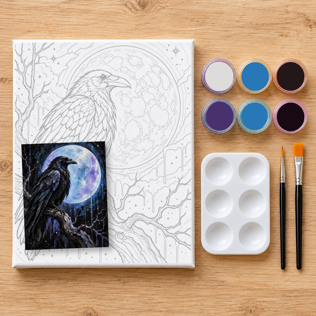 "Lone Raven" DIY Painting Art Kit