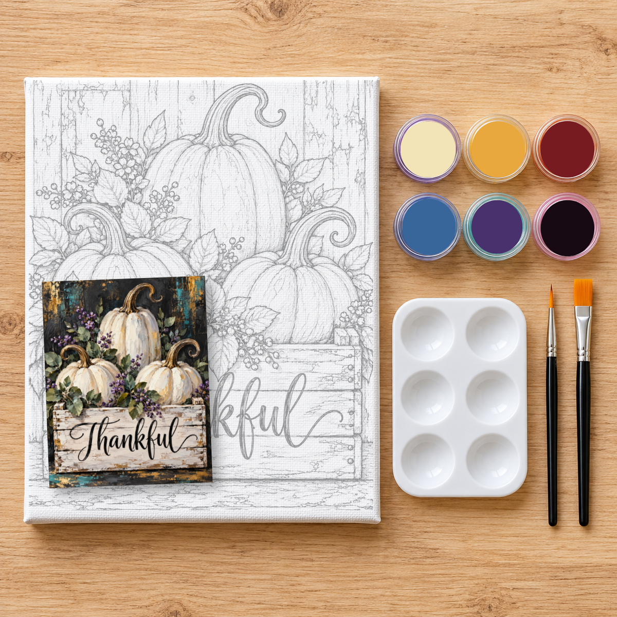 "Thankful" DIY Painting Art Kit