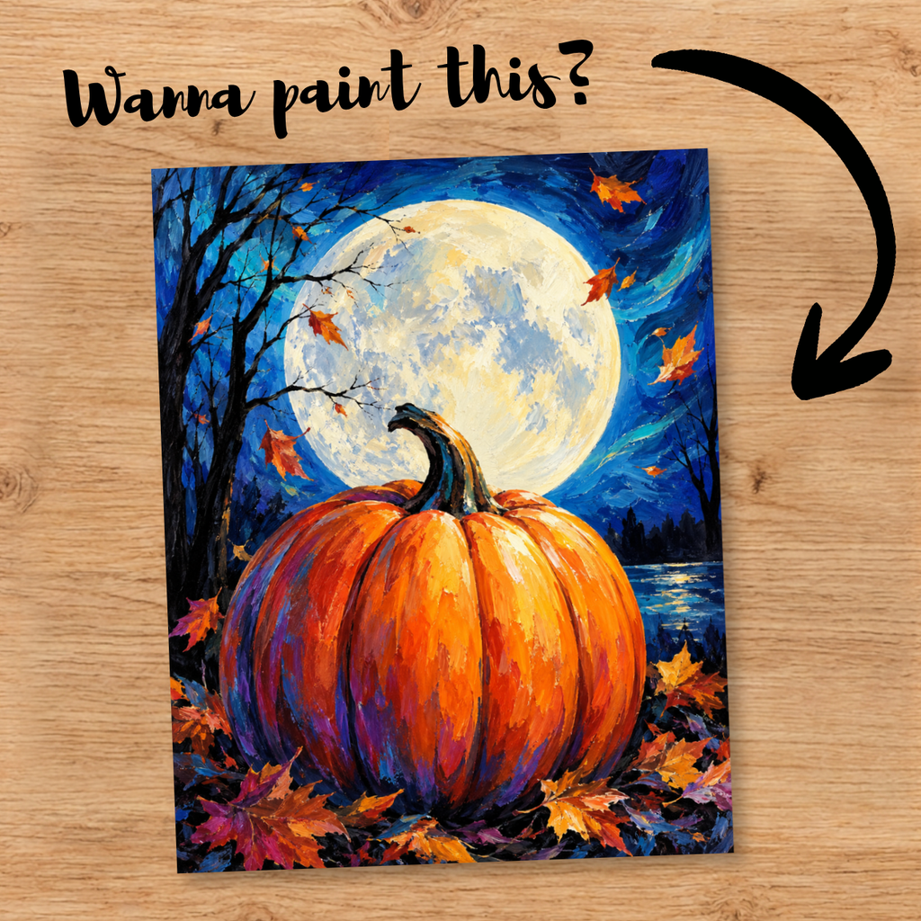 "Blue Pumpkin" DIY Painting Art Kit