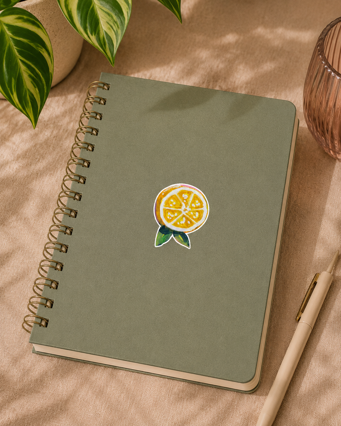 Lemon Fruit Sticker – Artist-Designed Vinyl Sticker