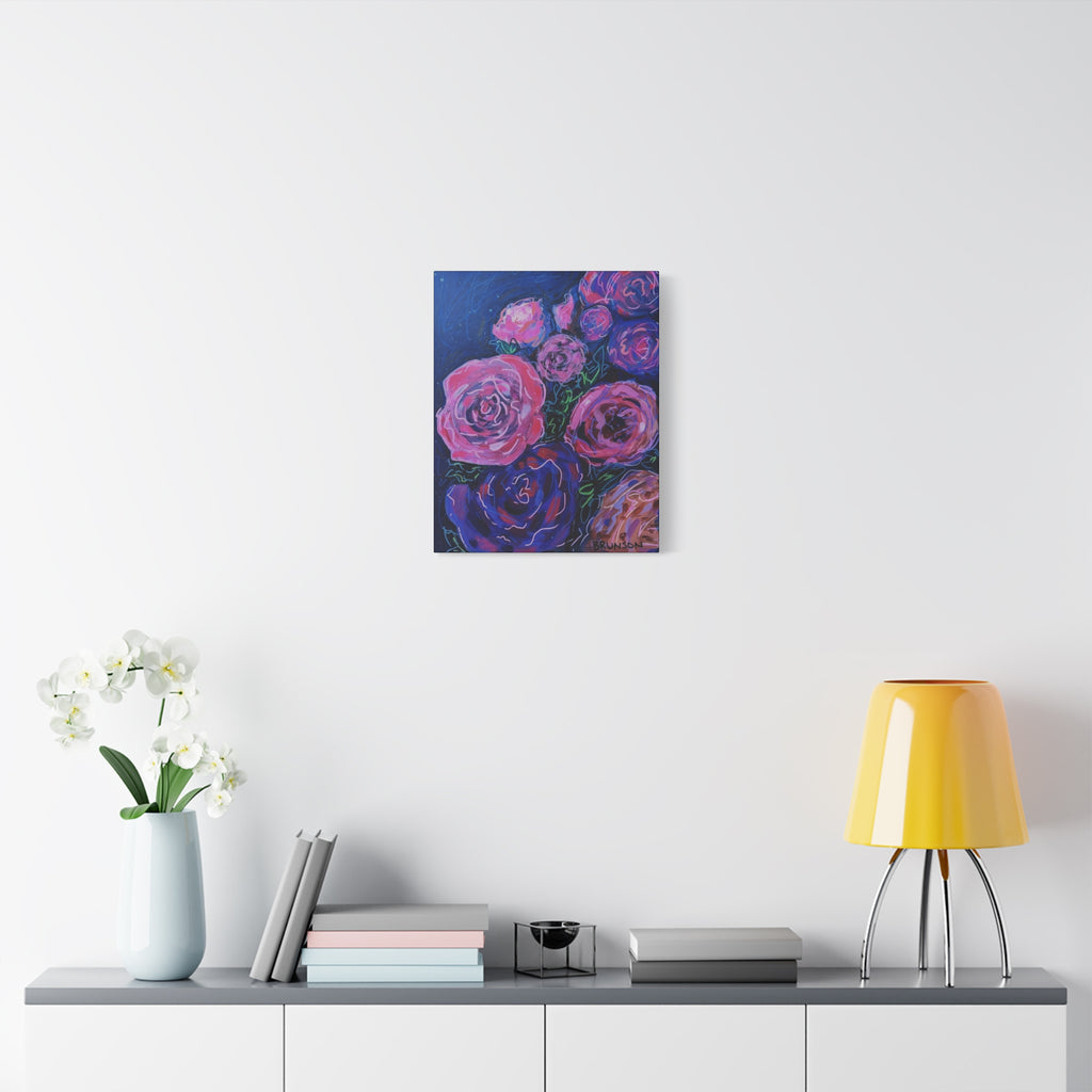 Midnight Roses 16x20" Printed Canvas