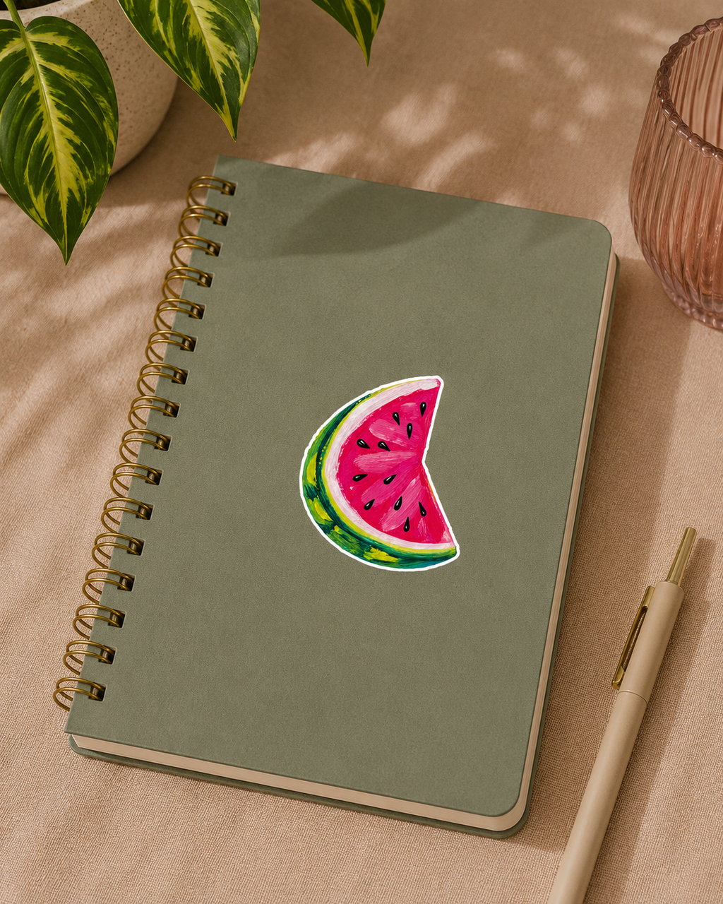 Watermelon Fruit Sticker – Artist-Designed Vinyl Sticker