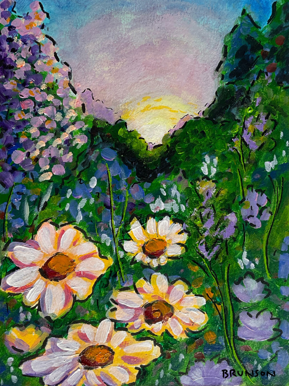 Wildflower Sunset 6x8" Fine Art Print