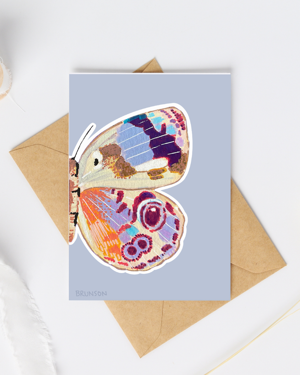 Eunica Amelia Butterfly Greeting Card - 5x7 – Wholesale Pack of 12
