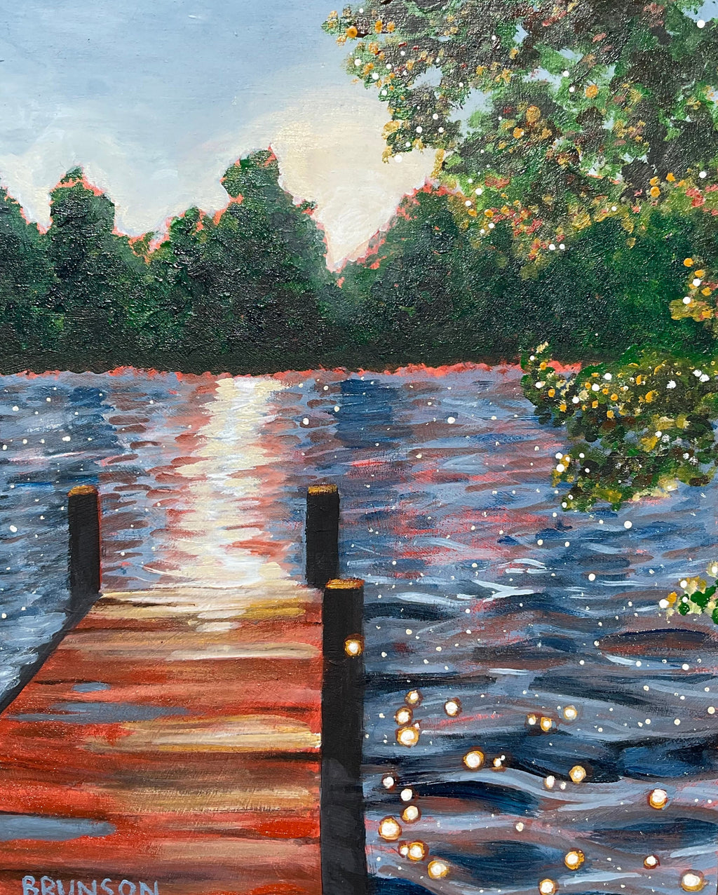 “As Summer Ends” 8x10 Original Acrylic