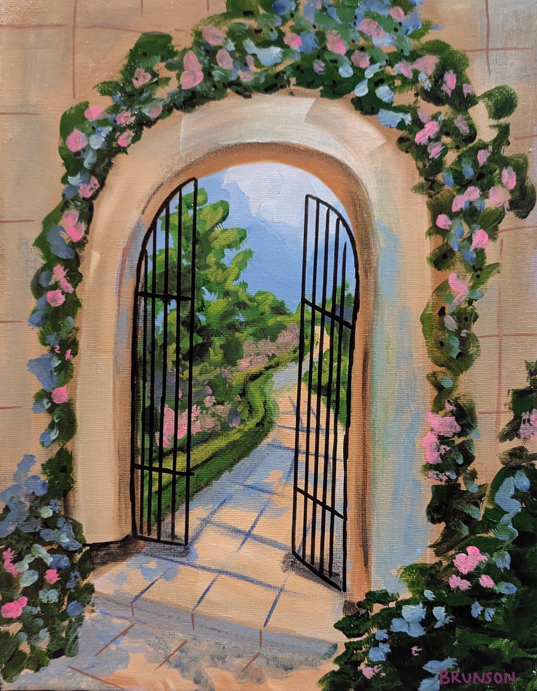Open the Gate - Original Acrylic Painting 11x14"