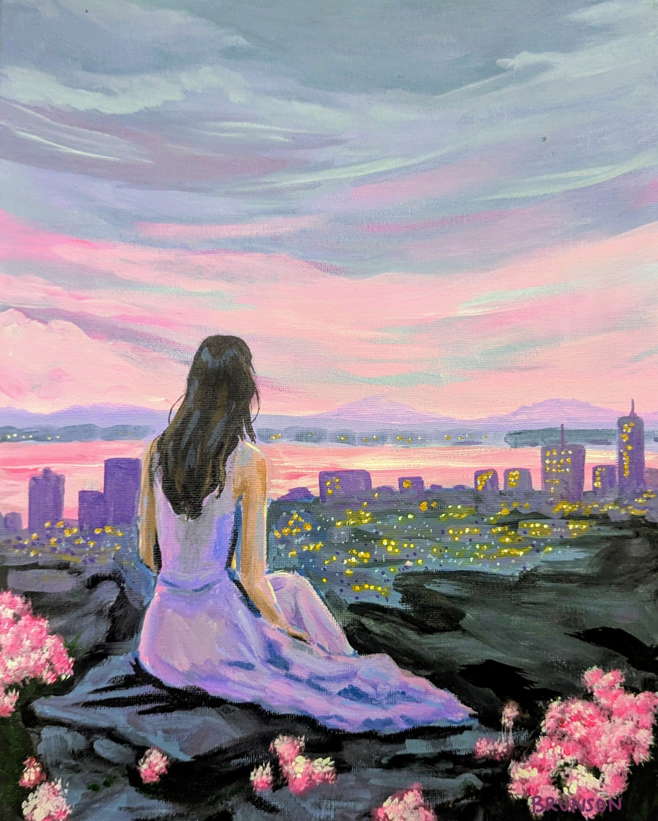Quiet Longing - Original Acrylic Painting 11x14
