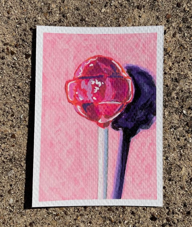 Lollypop ACEO Art Print – 2.5 × 3.5 Mini Art