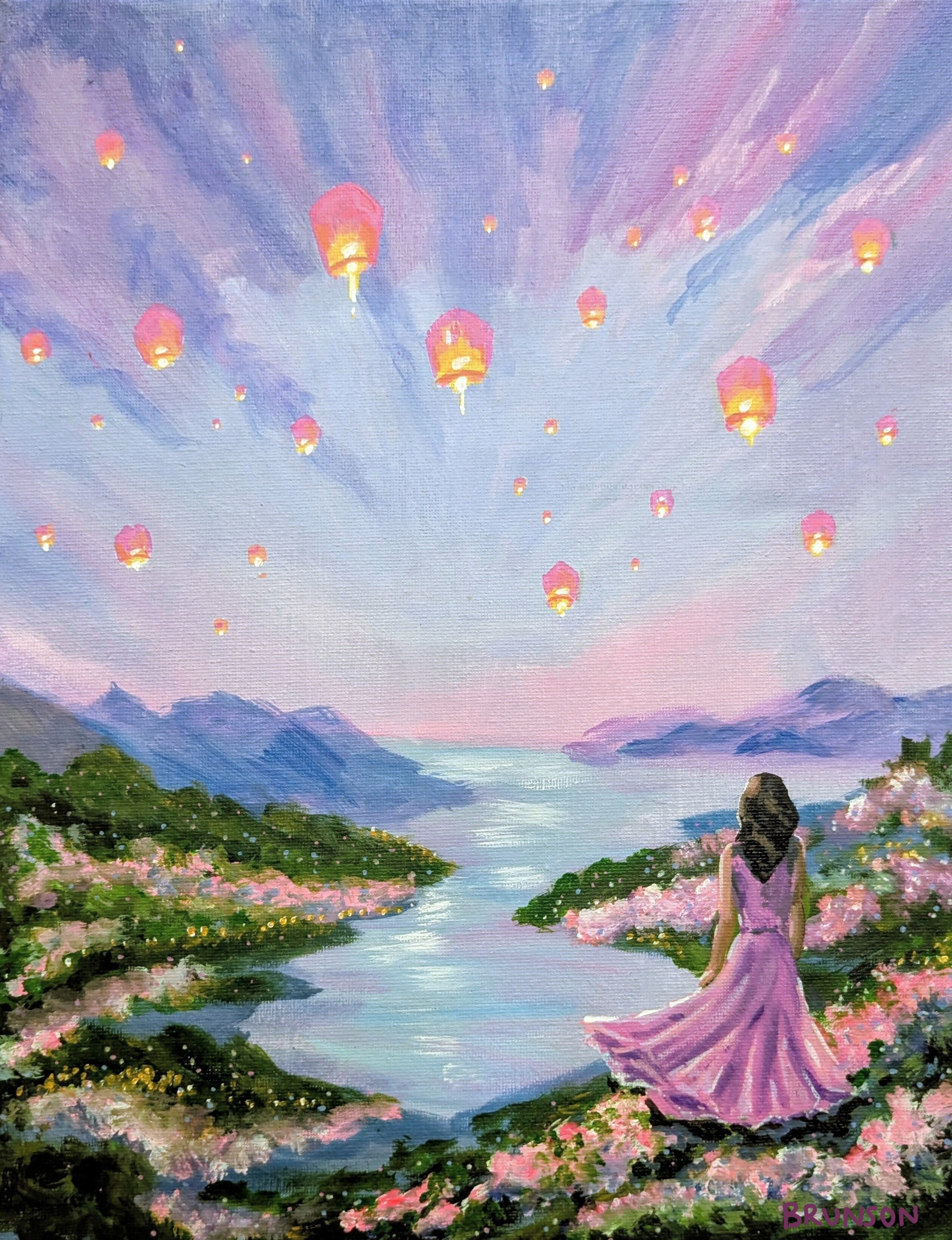 To Chase a Dream - Original Acrylic Painting 11x14"
