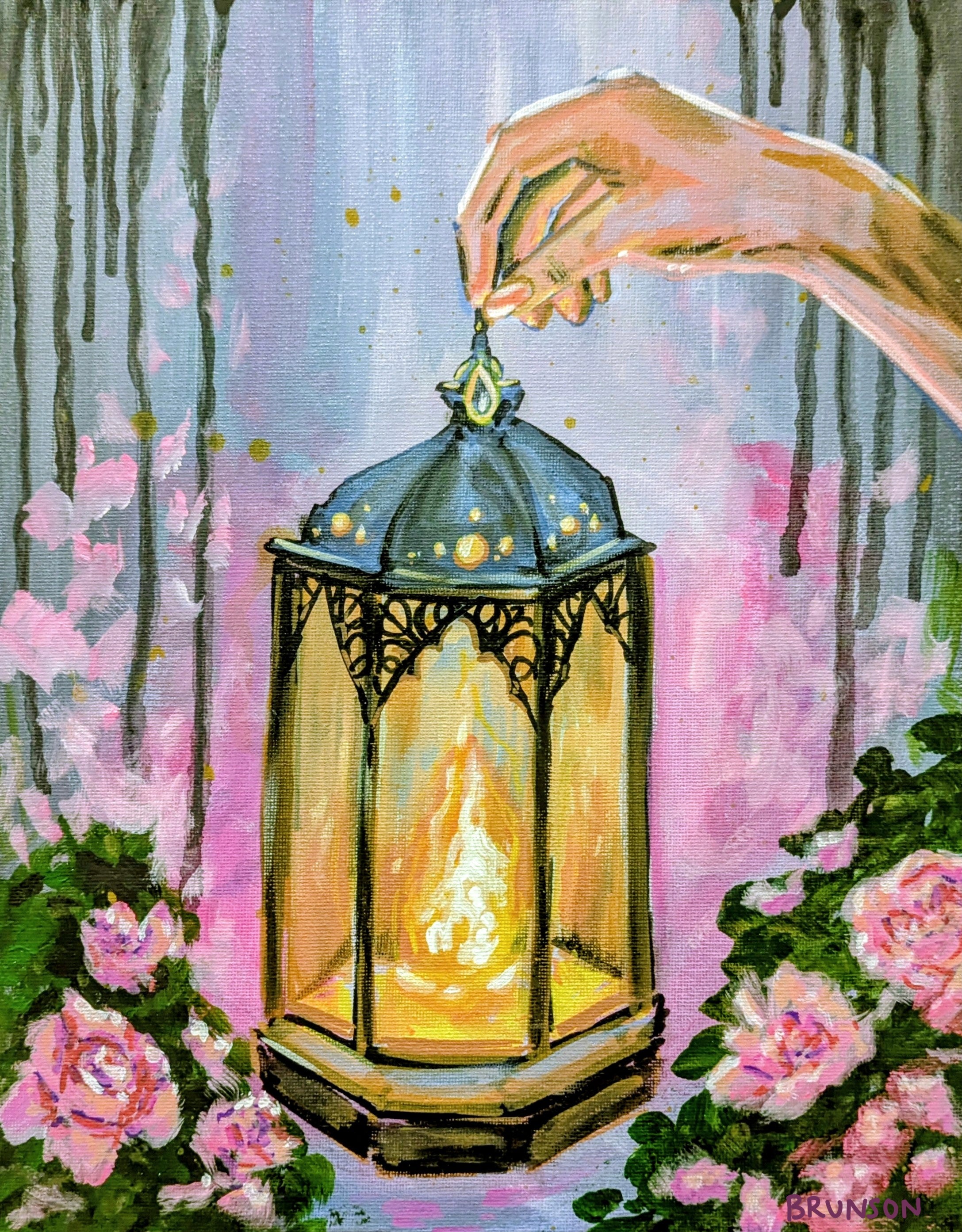 Turn Into Light - Original Acrylic Painting 11x14"