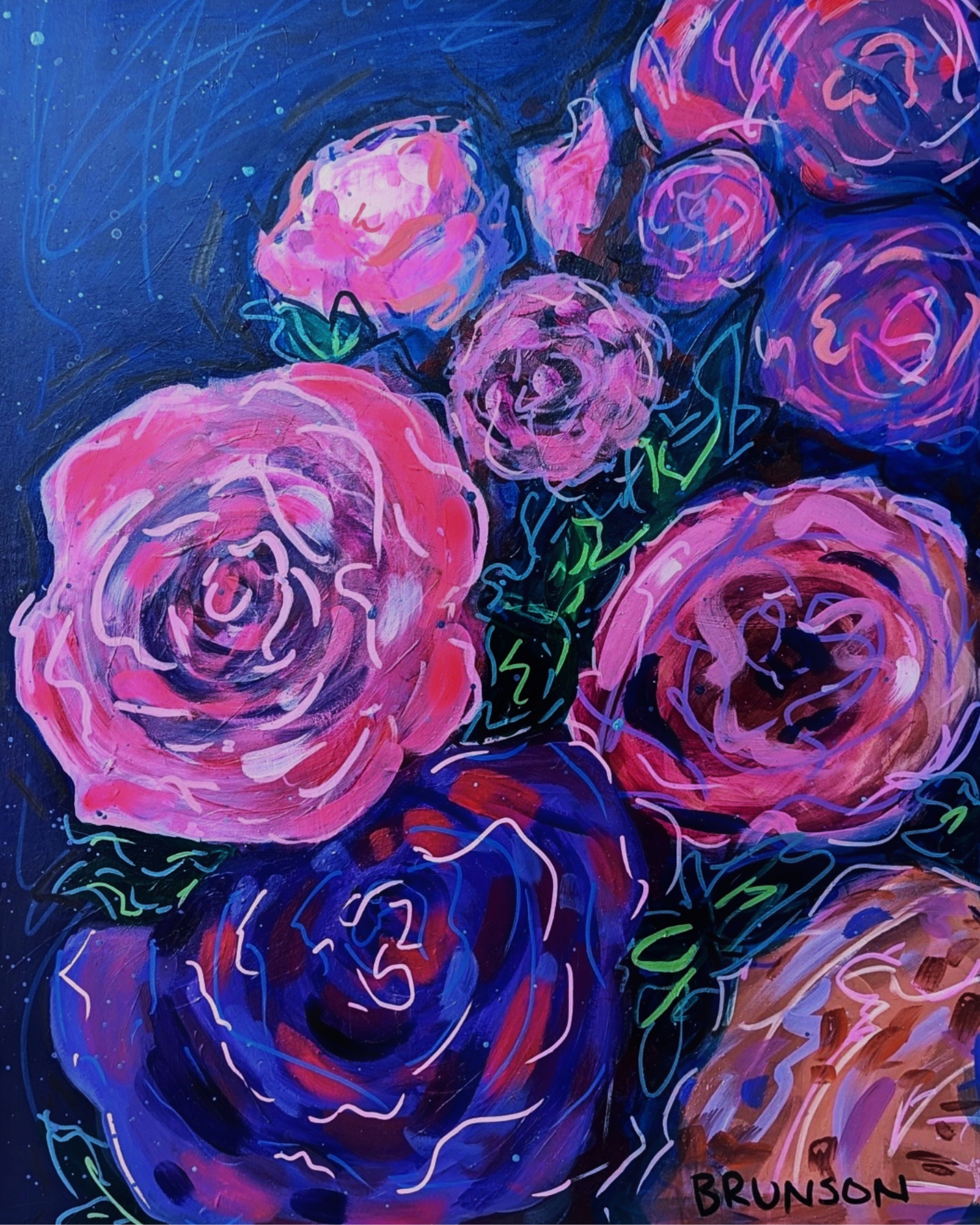 Midnight Roses 8x10" Fine Art Print