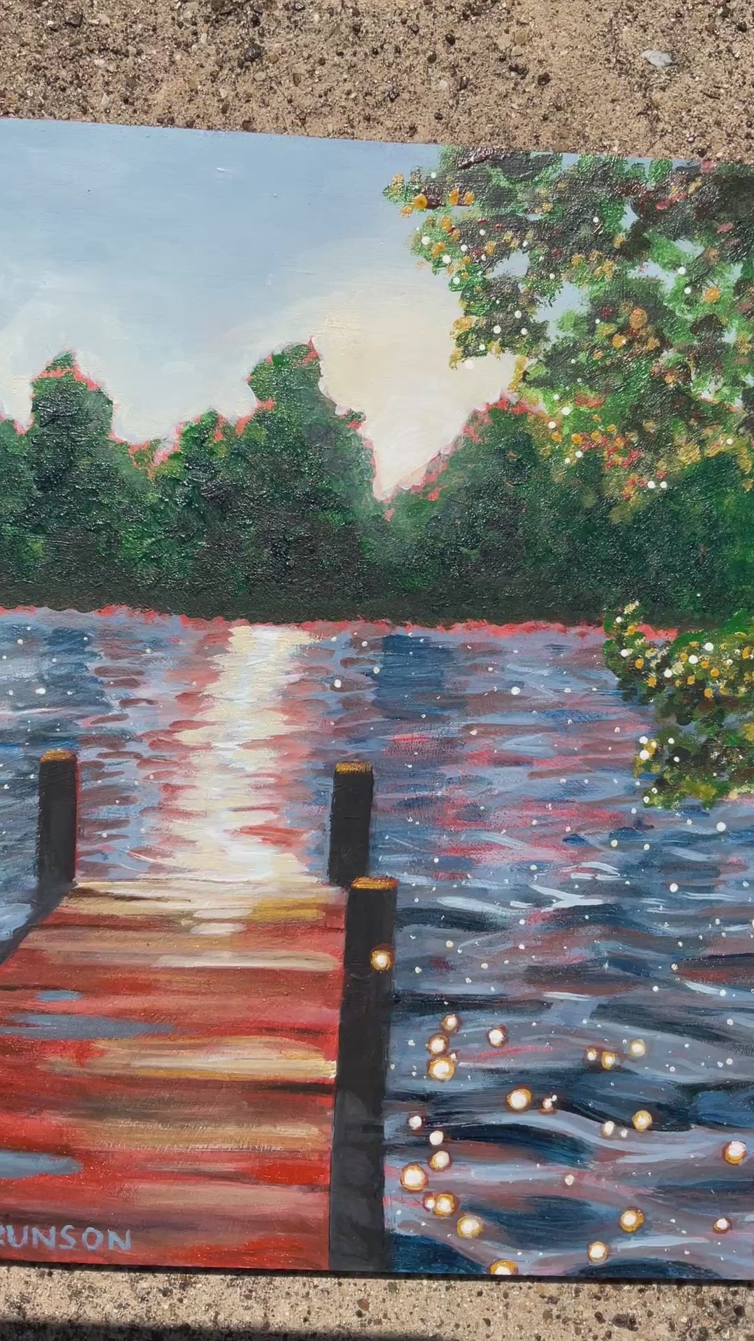“As Summer Ends” 8x10 Original Acrylic