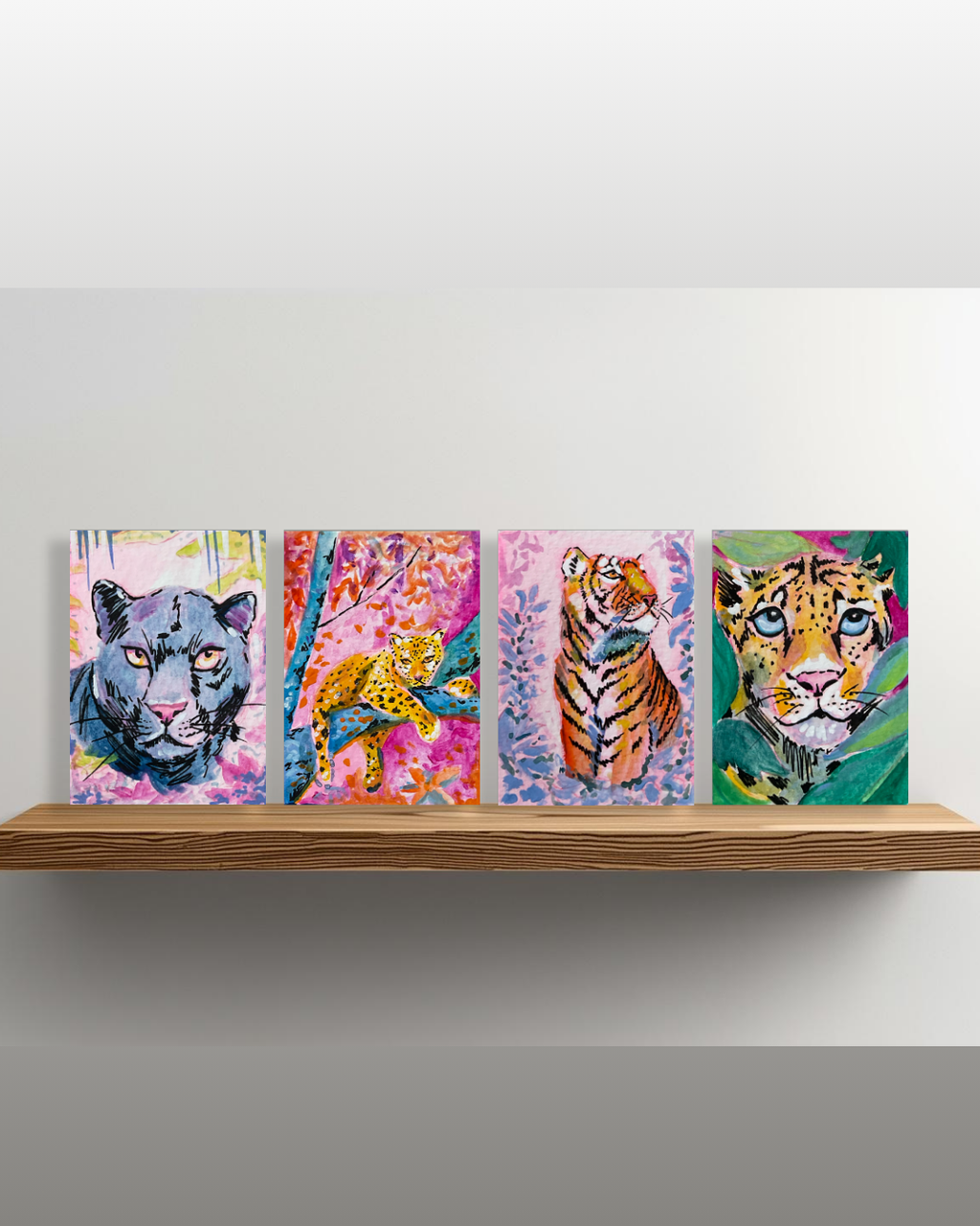 Big Cat #2 Greeting Card - 5x7 – Wholesale Pack of 12