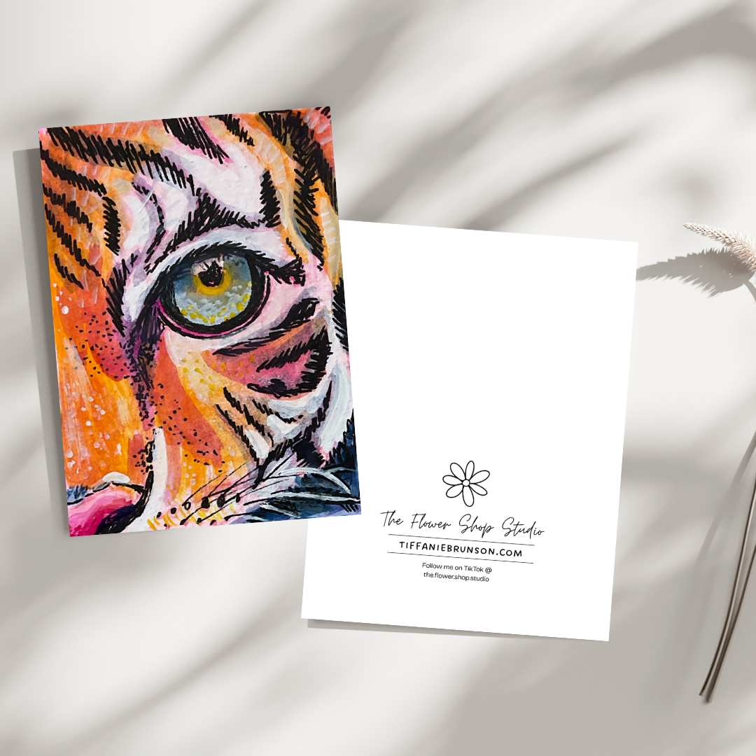 Big Cat #3 Greeting Card - 5x7 – Wholesale Pack of 12