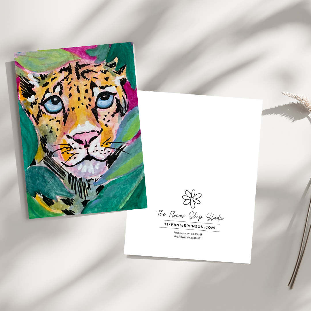 Big Cat #9 Greeting Card - 5x7 – Wholesale Pack of 12