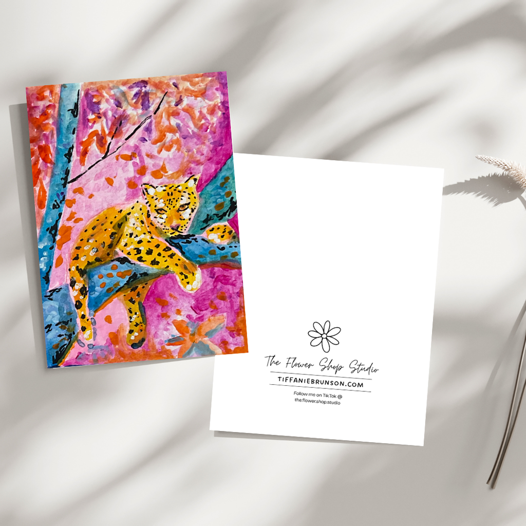 Big Cat #2 Greeting Card - 5x7 – Wholesale Pack of 12