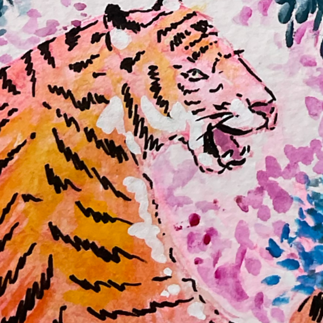 Big Cat #8 Greeting Card - 5x7 – Wholesale Pack of 12