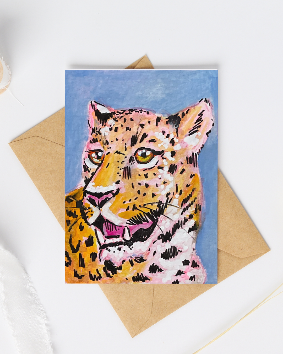 Big Cat #5 Greeting Card - 5x7 – Wholesale Pack of 12