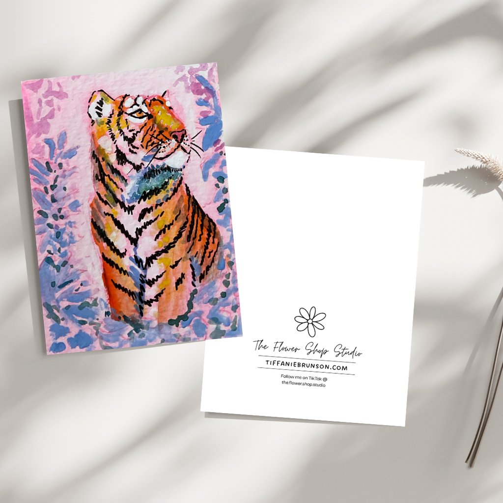 Big Cat #6 Greeting Card - 5x7 – Wholesale Pack of 12
