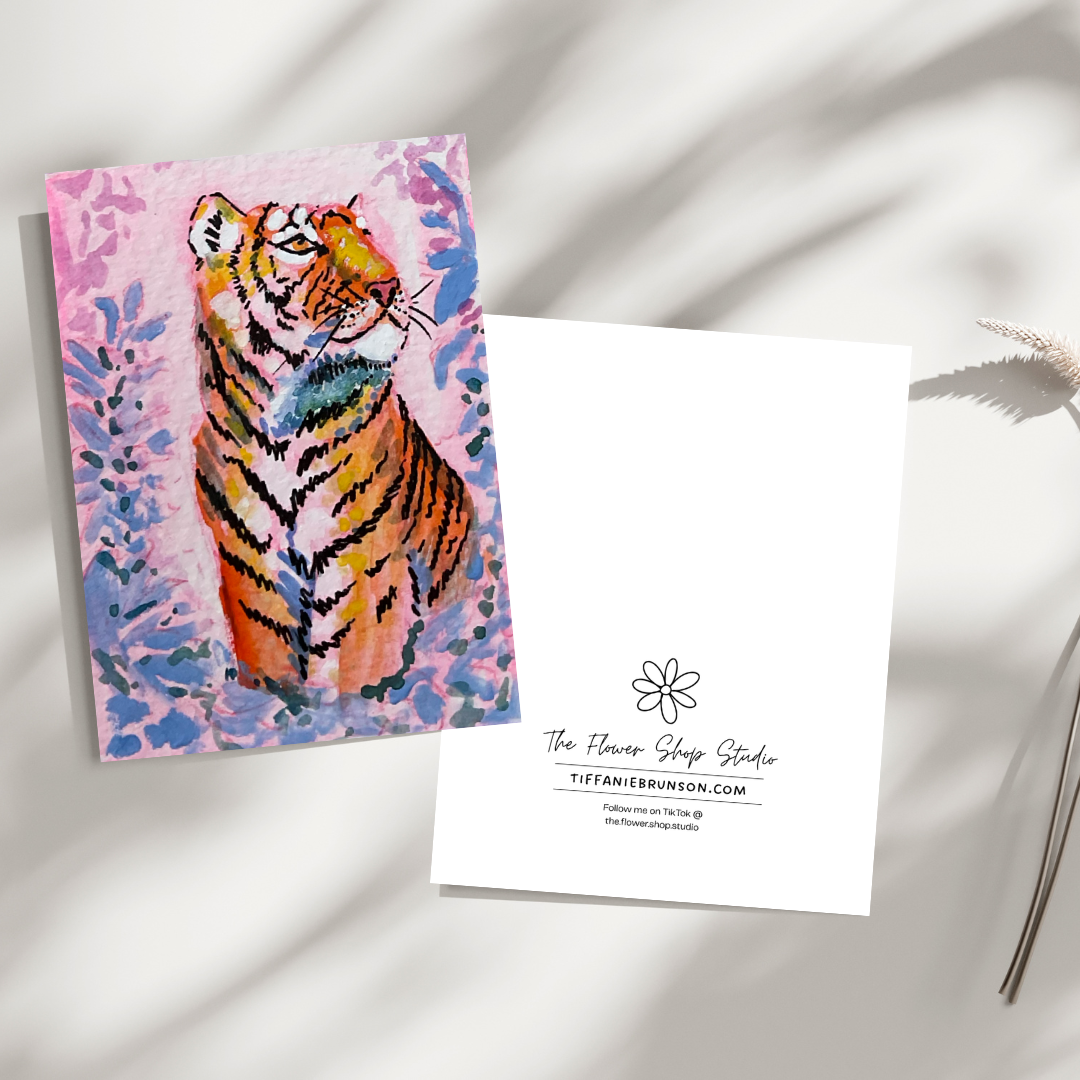 Big Cat #6 Greeting Card - 5x7 – Wholesale Pack of 12