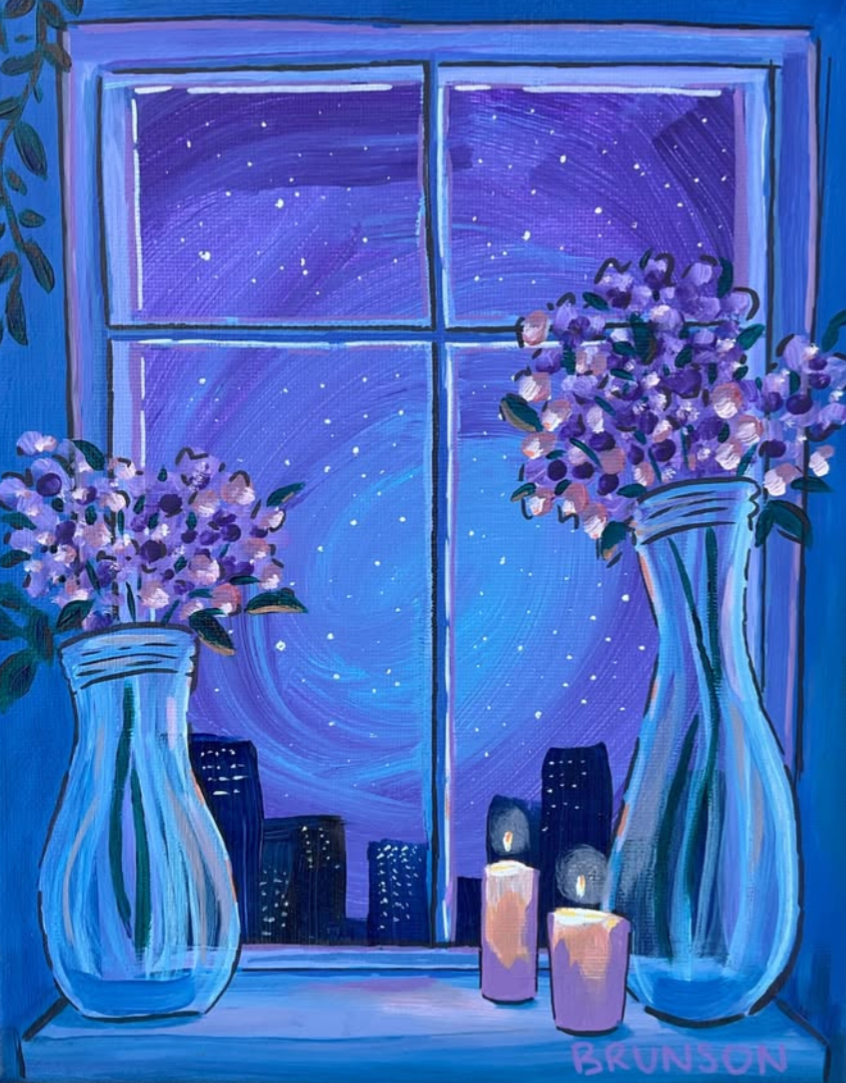“When the City Sleeps” 8x10 Original Acrylic