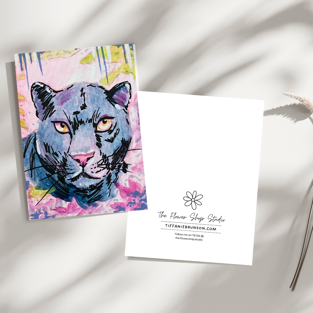 Big Cat #1 Greeting Card - 5x7 – Wholesale Pack of 12