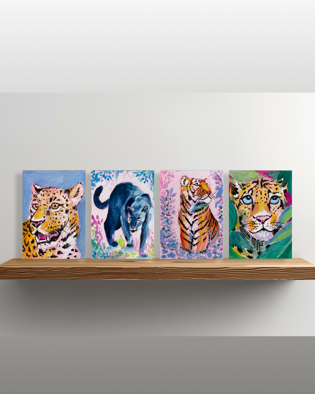 Big Cat #4 Greeting Card - 5x7 – Wholesale Pack of 12