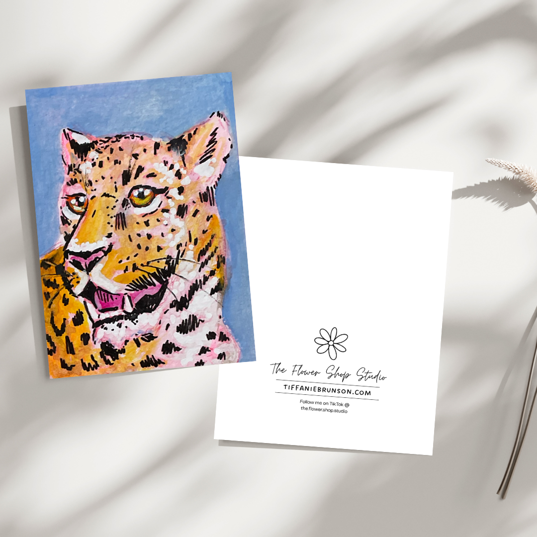 Big Cat #5 Greeting Card - 5x7 – Wholesale Pack of 12