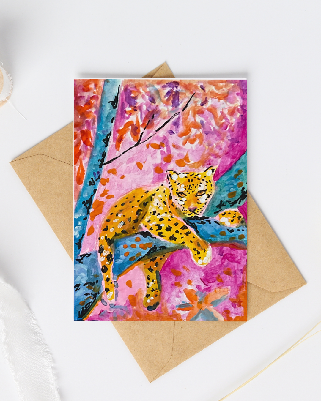 Big Cat #2 Greeting Card - 5x7 – Wholesale Pack of 12