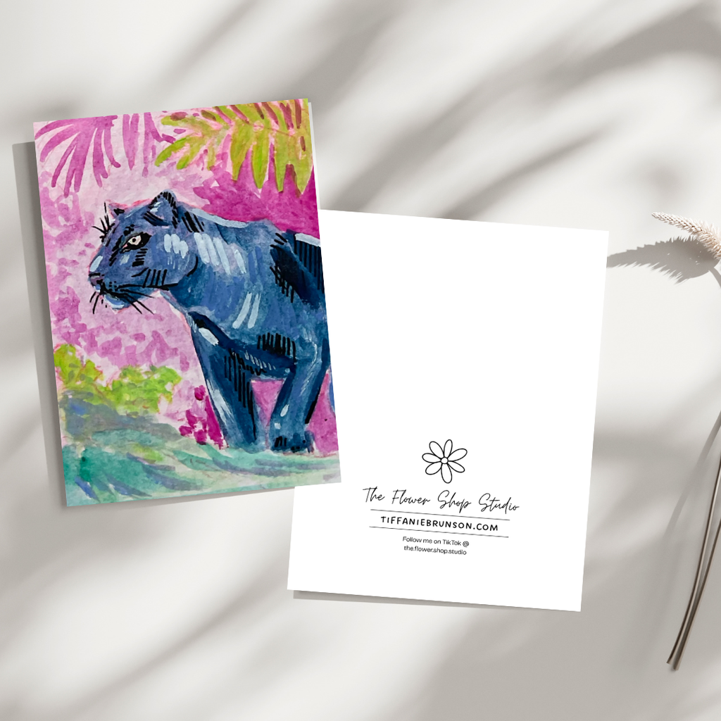 Big Cat #10 Greeting Card - 5x7 – Wholesale Pack of 12