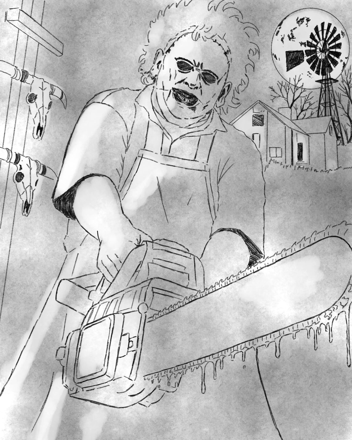 8x10 Leatherface Commission