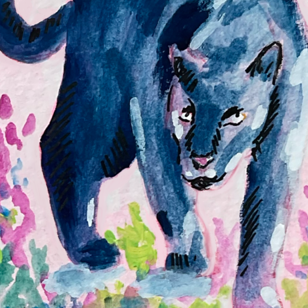 Big Cat #4 Greeting Card - 5x7 – Wholesale Pack of 12