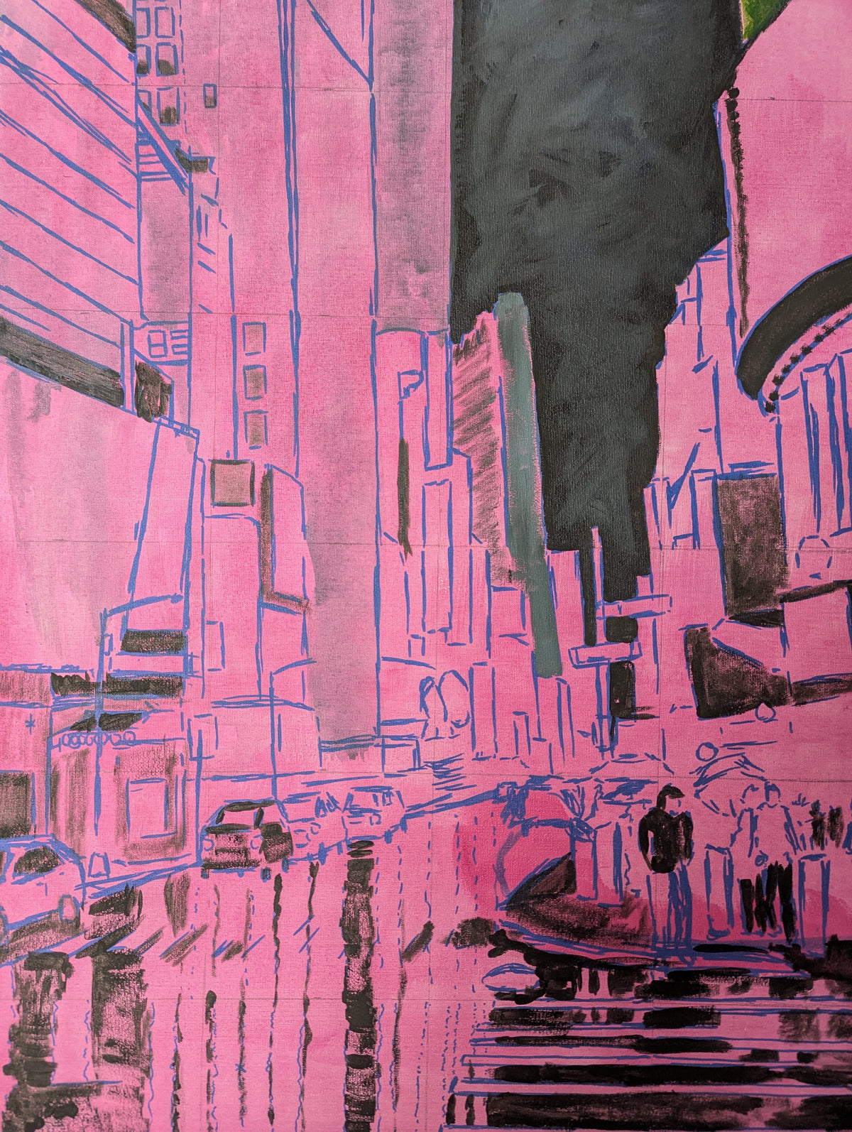 Cityscape 18x24