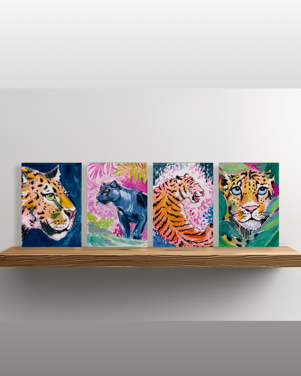 Big Cat #10 Greeting Card - 5x7 – Wholesale Pack of 12