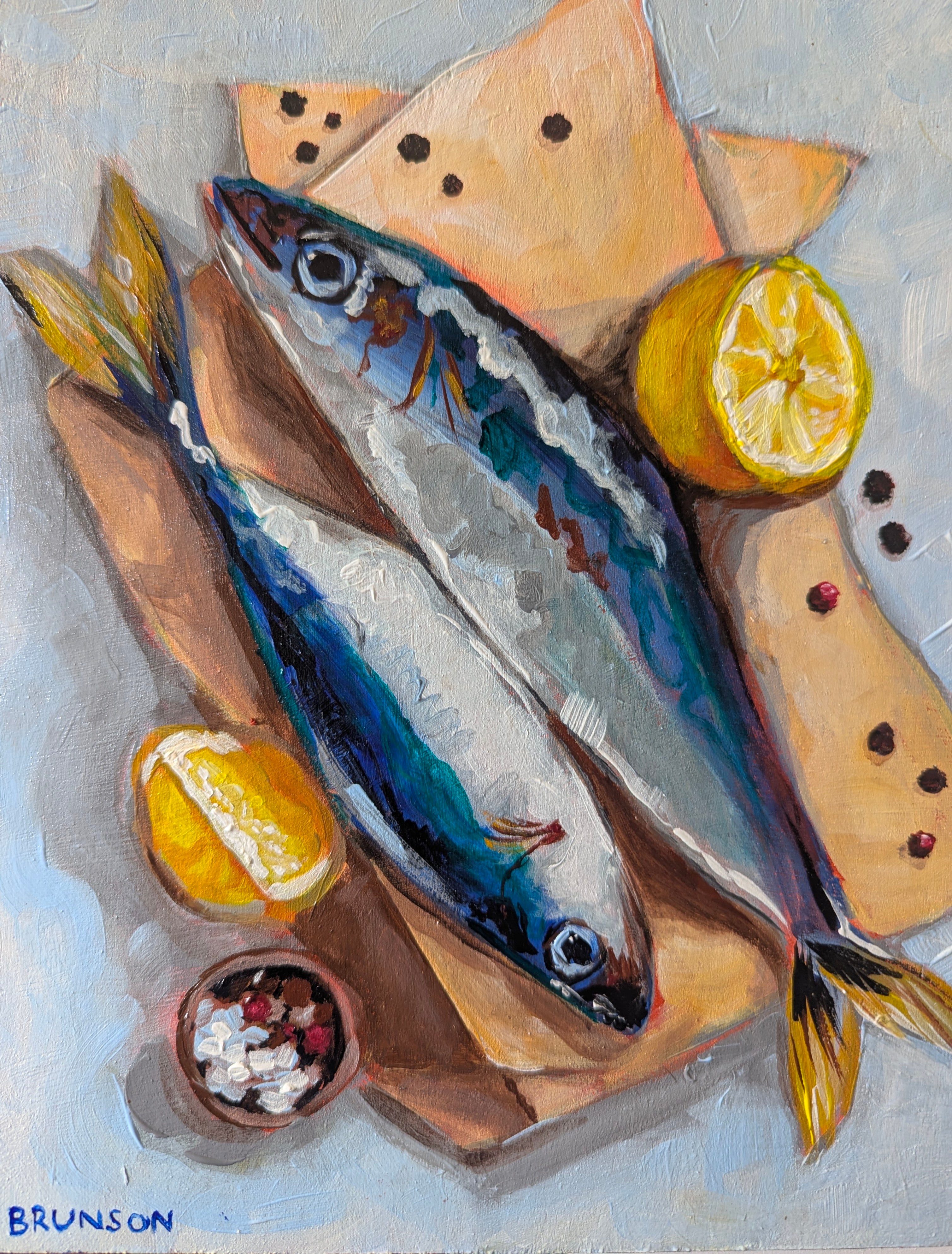 Good Catch - Original Acrylic Painting 8x10"